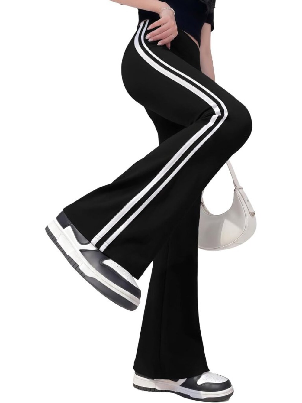 Cotton Bootcut Pants for Women, S-XXXL, 29''-35'' Inseam, with Inner Pocket